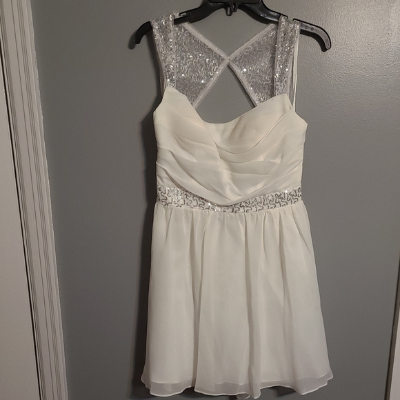 White Formal Dress - Picture 1 of 8